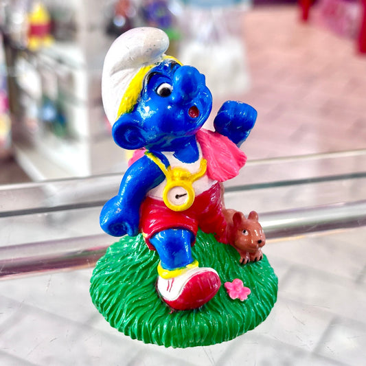 The Smurfs: Smurf Running PVC Figure (90s) - PopCultGang