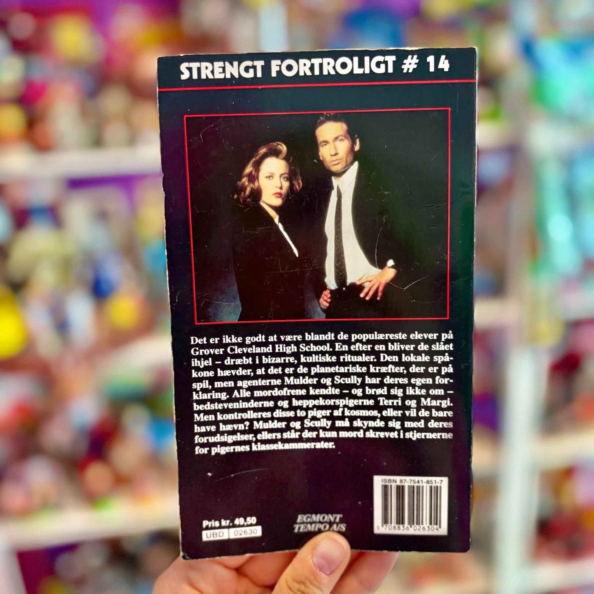 The X - Files: Strengt Fortroligt 14 - Farlige Pige (danish book, 90s) - PopCultGang