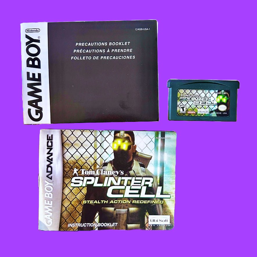 Tom Clancy's Splinter Cell (CIB, Gameboy Advance) - PopCultGang