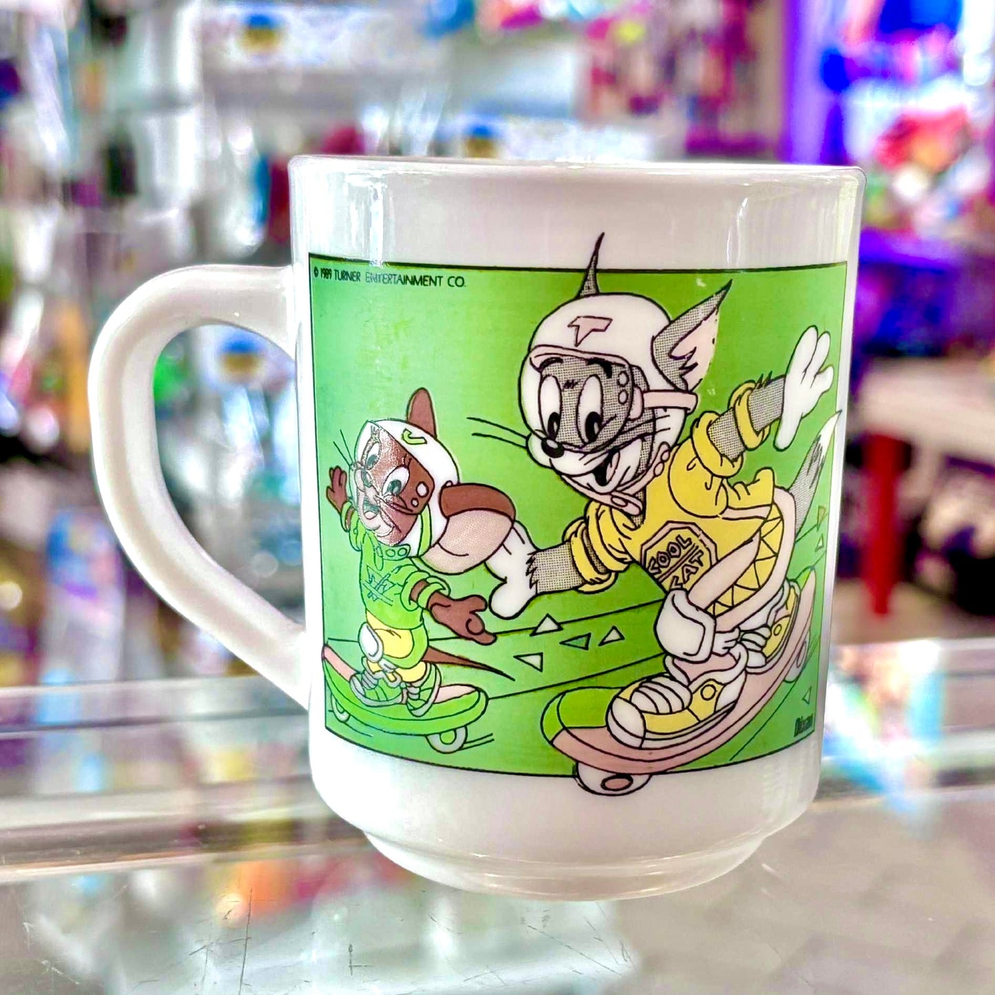 Tom & Jerry Skateboarding Ceramic Mug (1989) - PopCultGang