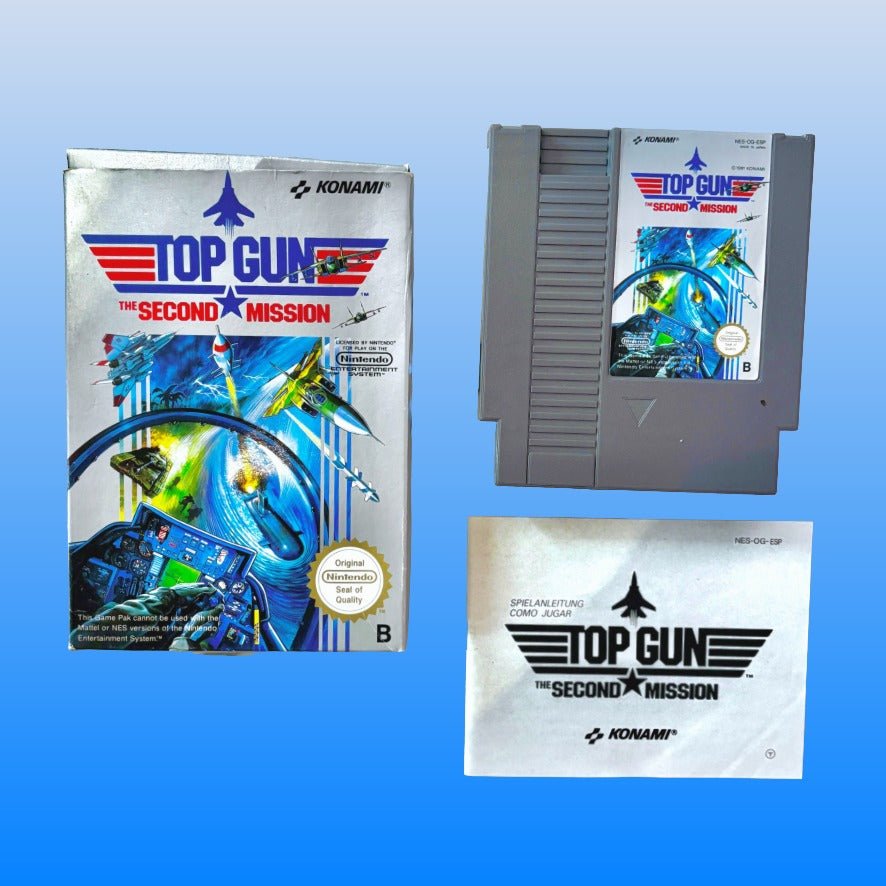 Top Gun: The Second Mission (CIB, complete in box, ESP, NES) - PopCultGang
