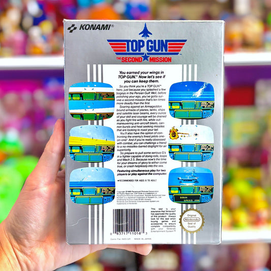 Top Gun: The Second Mission (CIB, complete in box, ESP, NES) - PopCultGang
