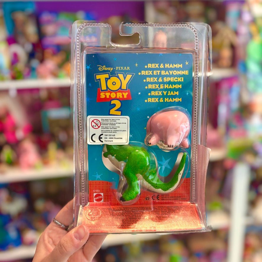 Toy Story 2: Rex & Hamm Figure Set (Disney Pixar, Mattel, 1999) - PopCultGang