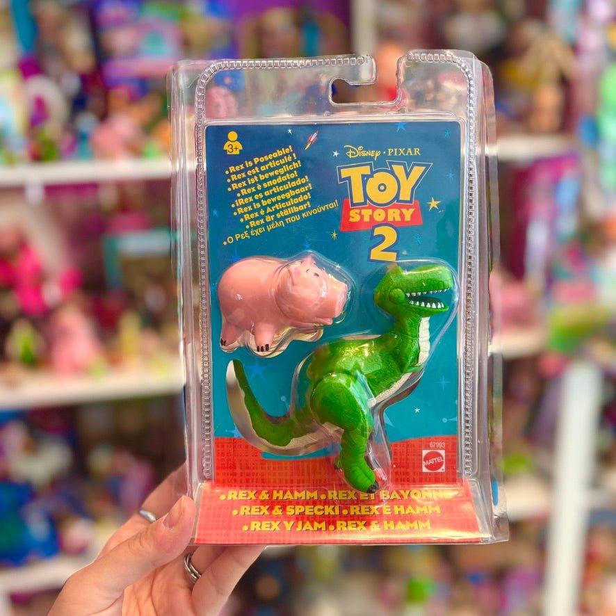 Toy Story 2: Rex & Hamm Figure Set (Disney Pixar, Mattel, 1999) - PopCultGang