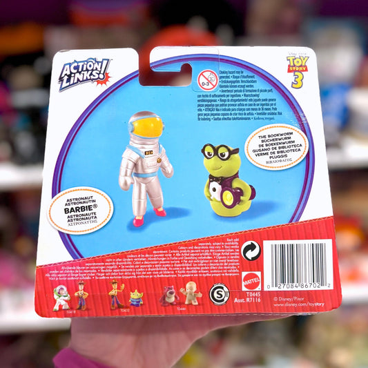 Toy Story 3: Buddy Pack - Barbie Astronaut & Bookworm (Disney, Pixar, 2010) - PopCultGang