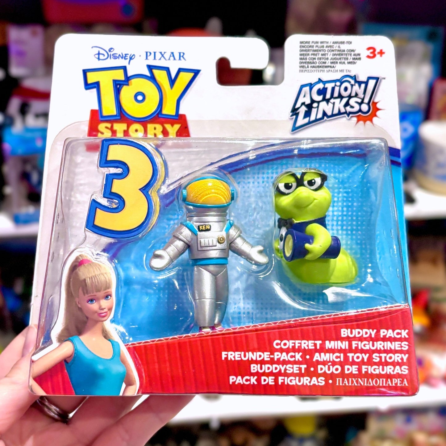 Toy Story 3: Buddy Pack - Barbie Astronaut & Bookworm (Disney, Pixar, 2010) - PopCultGang