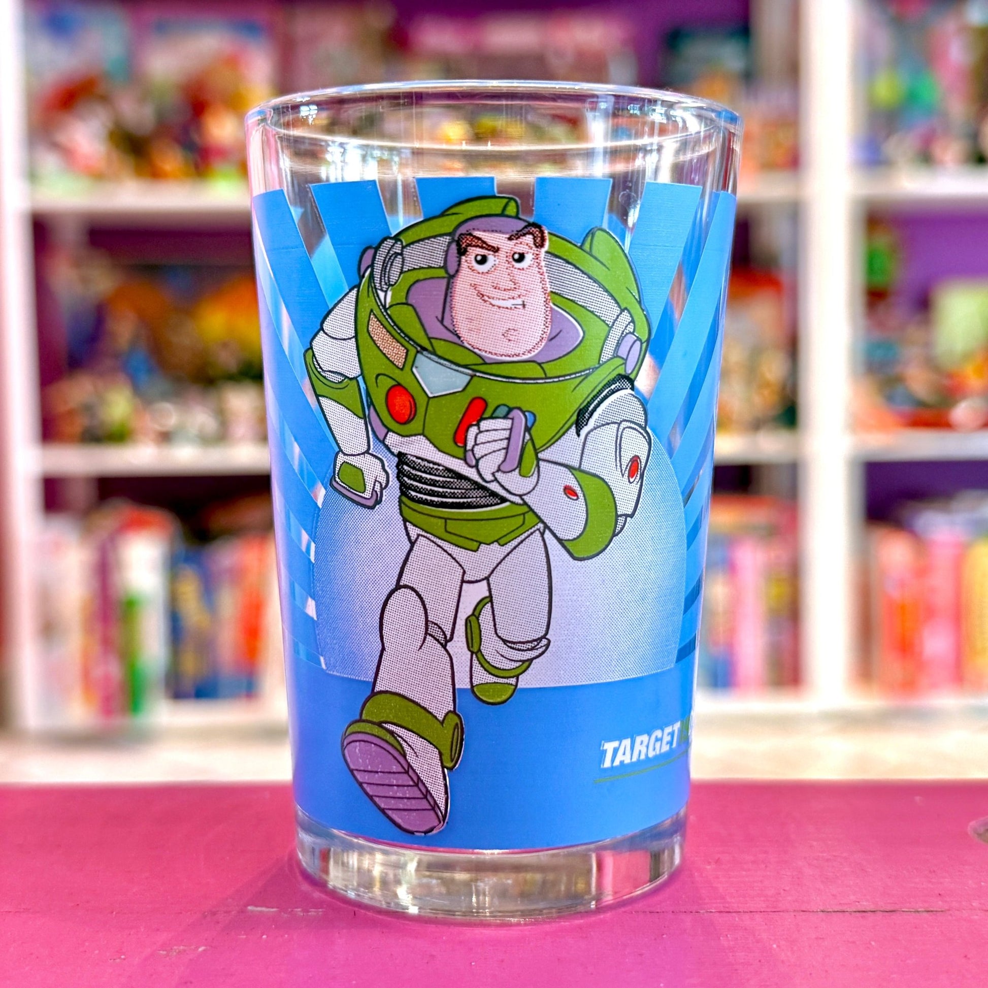 Toy Story: Buzz Lightyear "Target Is On Approach" Drinking Glass (Disney, 2000s?) - PopCultGang