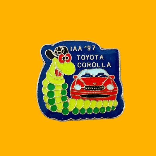 Toyota Corolla 1997 Worm Enamel Pin (90s) - PopCultGang