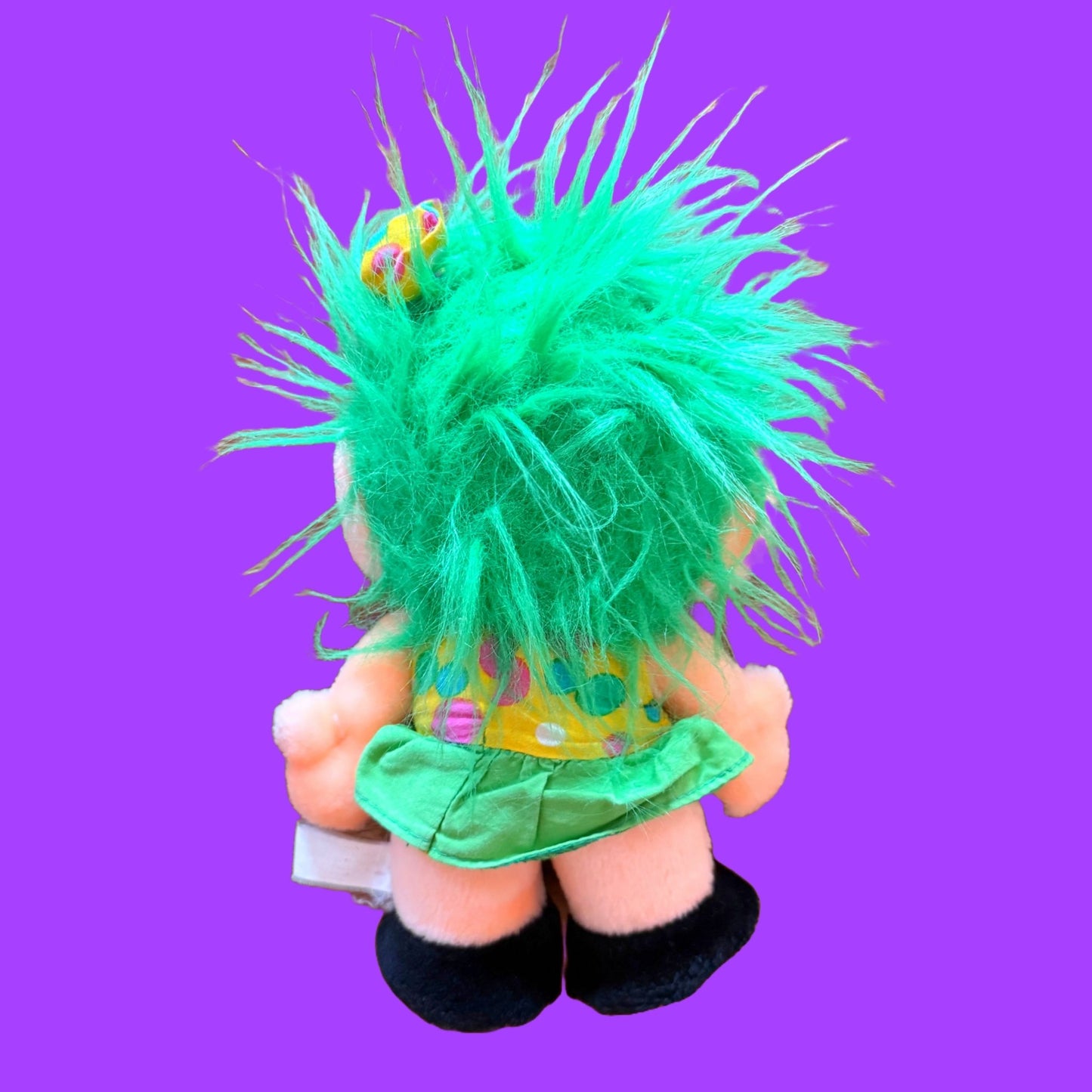 Trolio Trolls: Green Hair Plush (1992) - PopCultGang