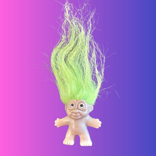Troll Green Hair Pin Badge (Dam, 90s) - PopCultGang