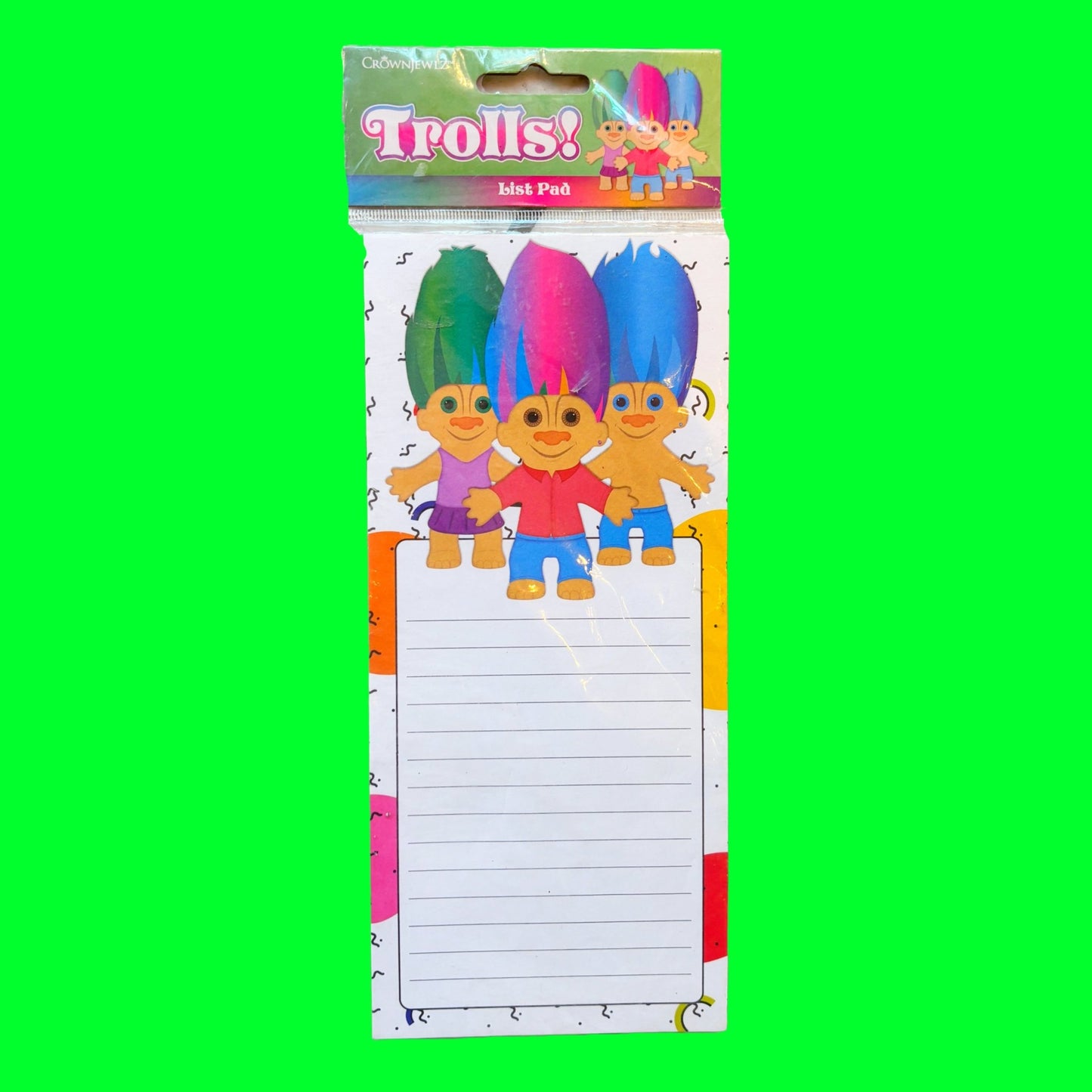 Trolls List Pad Notepad (90s) - PopCultGang