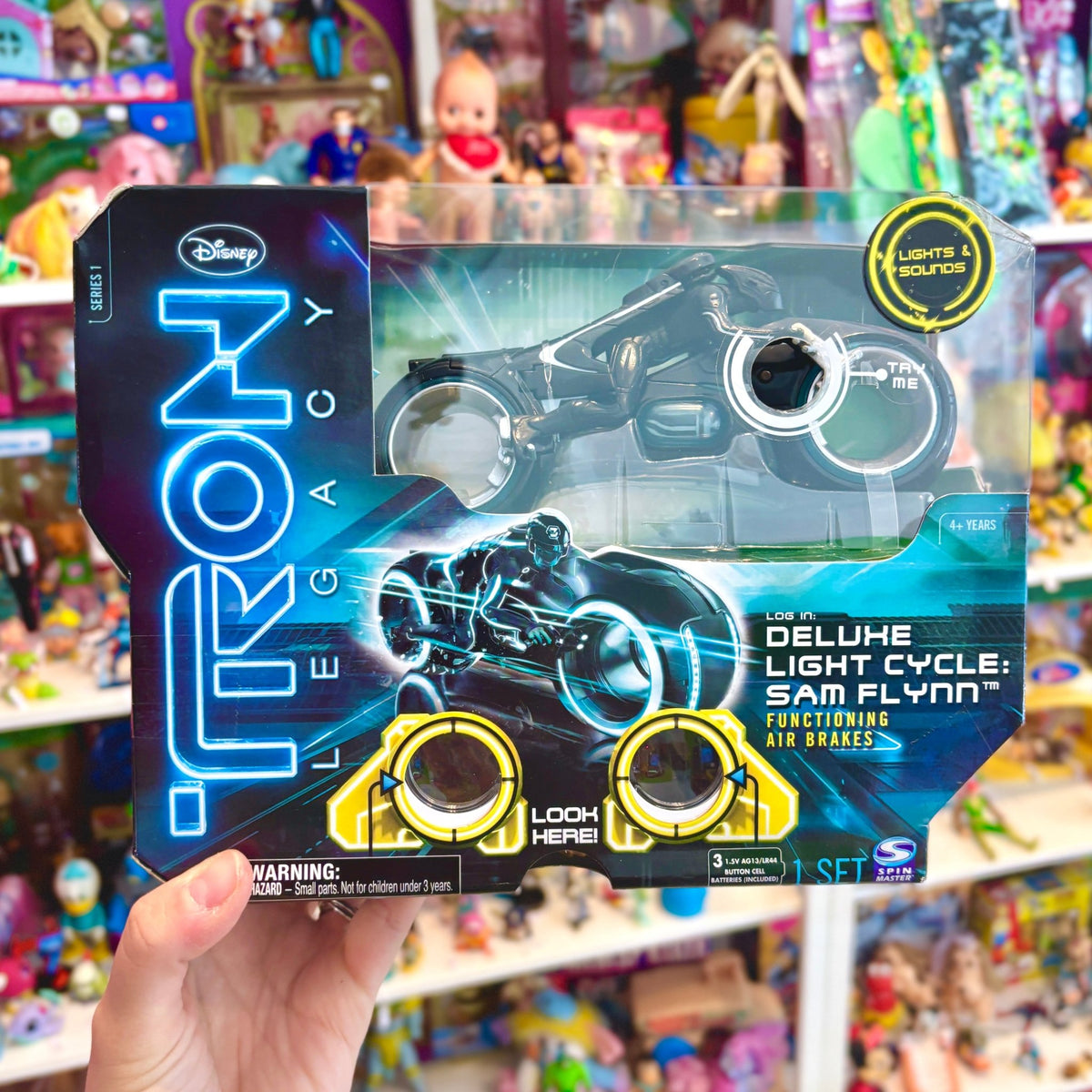 Tron: Legacy - Deluxe Light Cycle Sam Flynn - Action Figure Vehicle (Spin Master, Disney, 2010) - PopCultGang