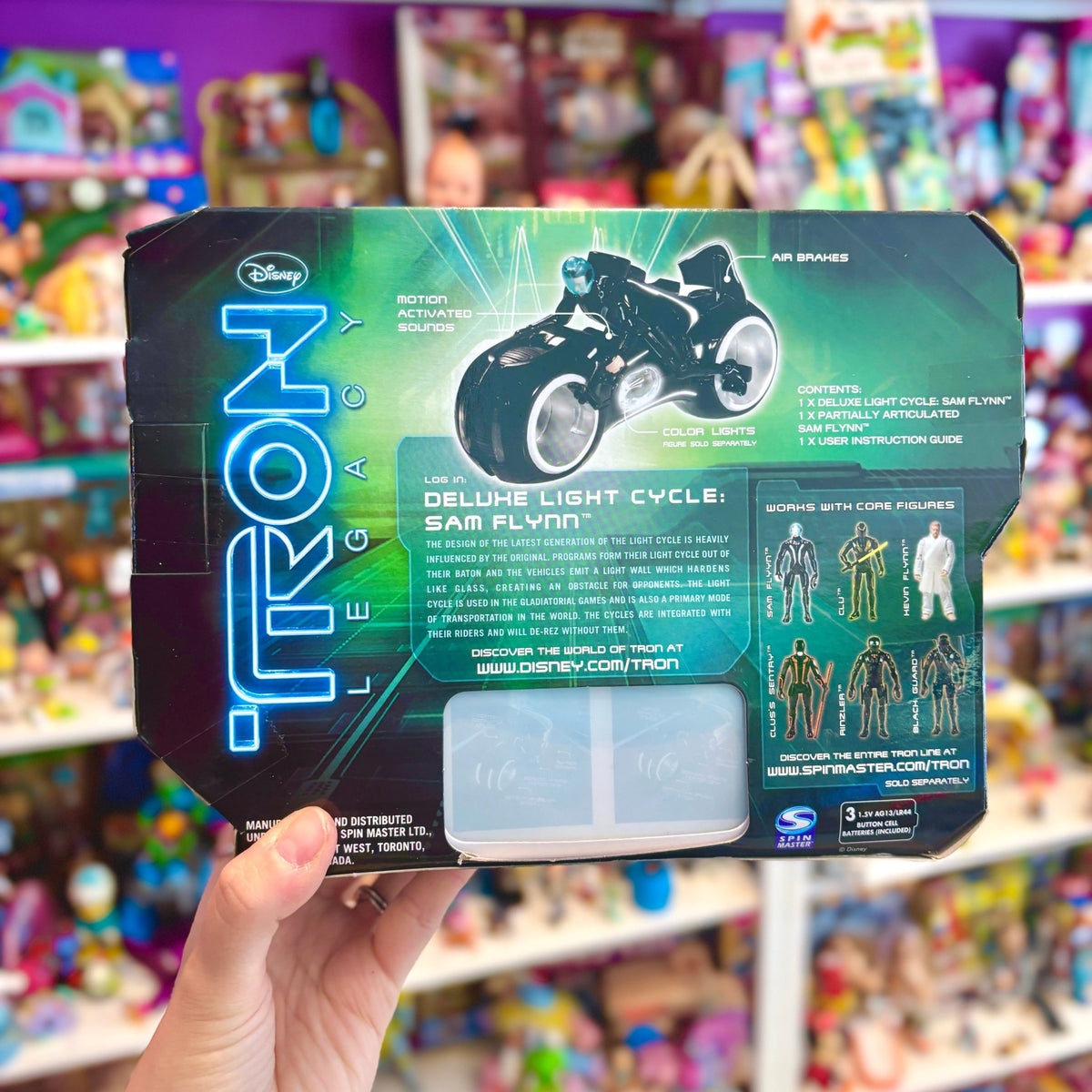 Tron: Legacy - Deluxe Light Cycle Sam Flynn - Action Figure Vehicle (Spin Master, Disney, 2010) - PopCultGang