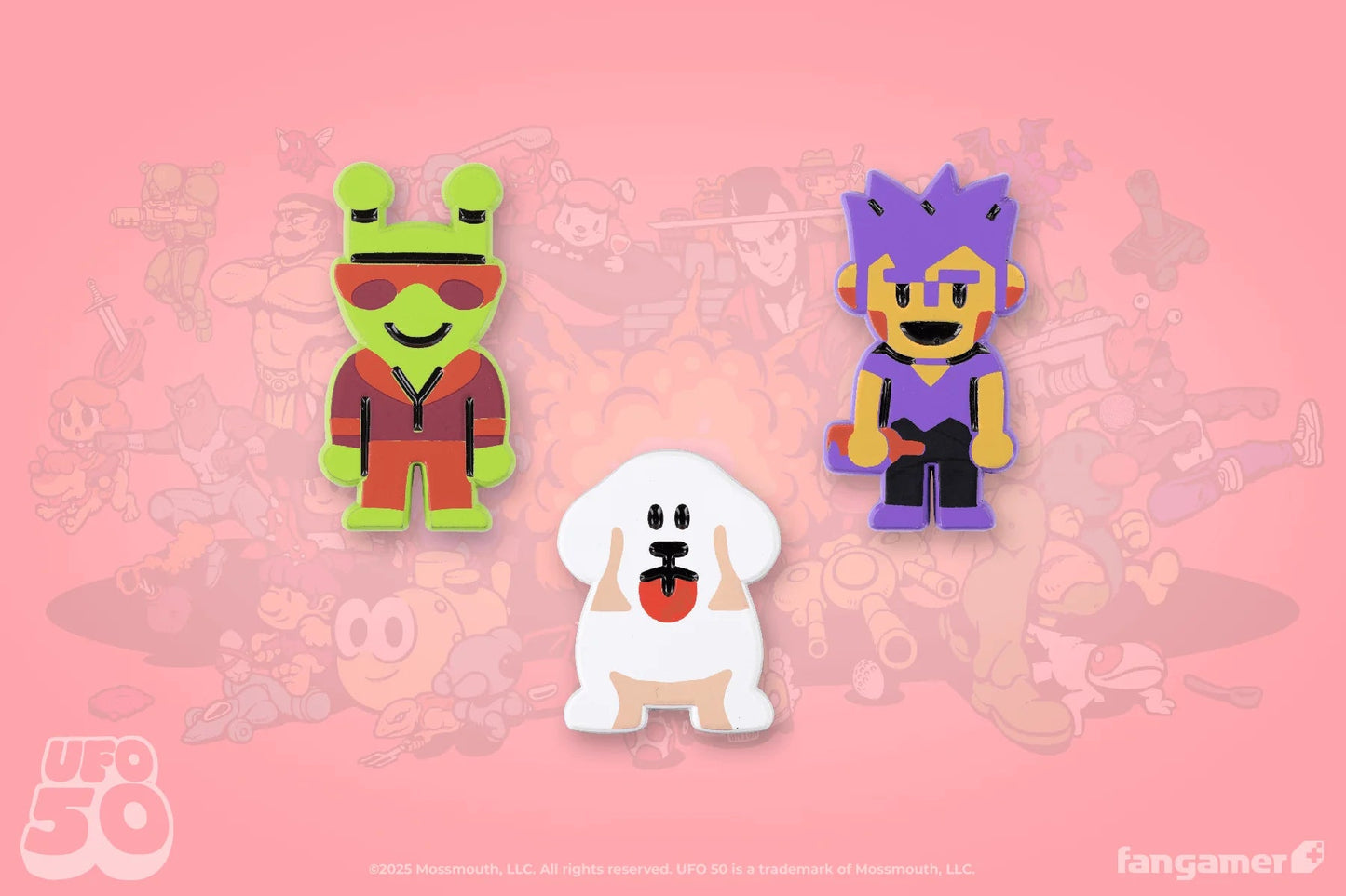 UFO 50: Party House Guests Pin Set (Fangamer) - PopCultGang