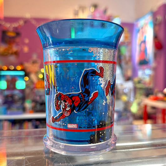 Ultimate Spider - Man Plastic Glitter Cup (Marvel, 2000s) - PopCultGang