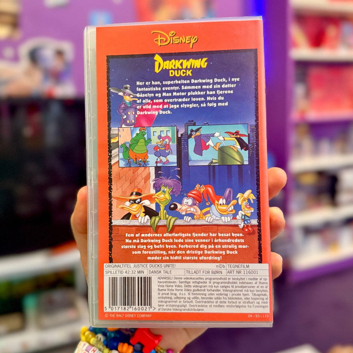 VHS: Darkwing Duck - Lovens Forlængede Arm (Disney, danish dub, 90s) - PopCultGang