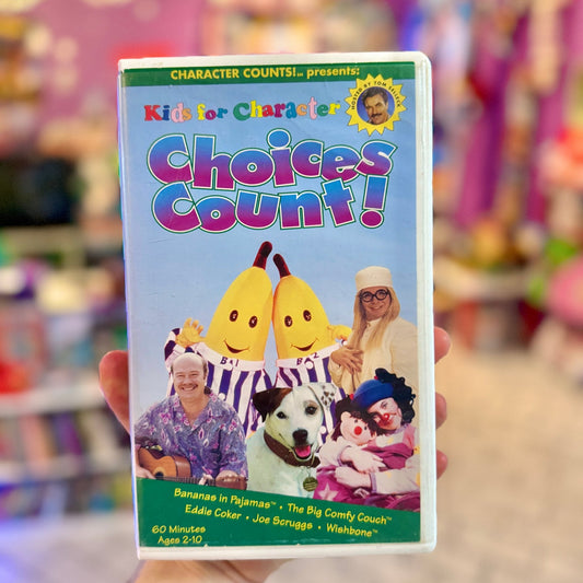 VHS: Kids for Character - Coices Count! (Hosted by Tom Selleck, 1997) - PopCultGang
