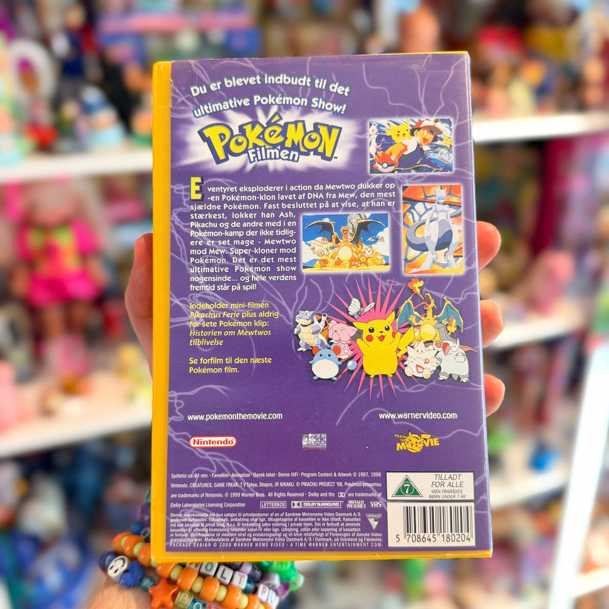 VHS: Pokemon Filmen - Mewtwo Mod Mew (danish version with rare poster, 90s) - PopCultGang