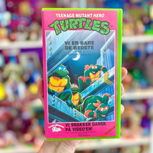 VHS: Teenage Mutant Ninja Turtles: Nr. 10 - "Vi Er Bare De Bedste" (danish version, 80s) - PopCultGang