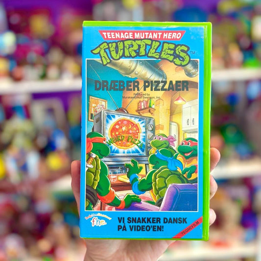 VHS: Teenage Mutant Ninja Turtles: Nr. 2 - "Dræber Pizzaer" (danish version, 80s) - PopCultGang
