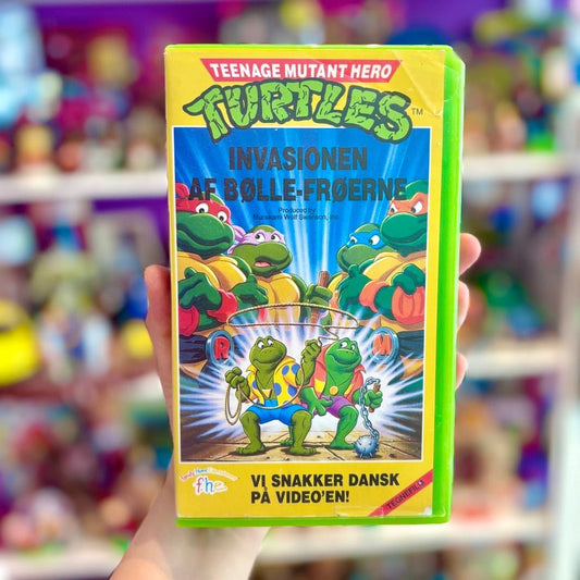 VHS: Teenage Mutant Ninja Turtles: Nr. 3 - "Invasion Af Bølle - Frøerne" (danish version, 80s) - PopCultGang