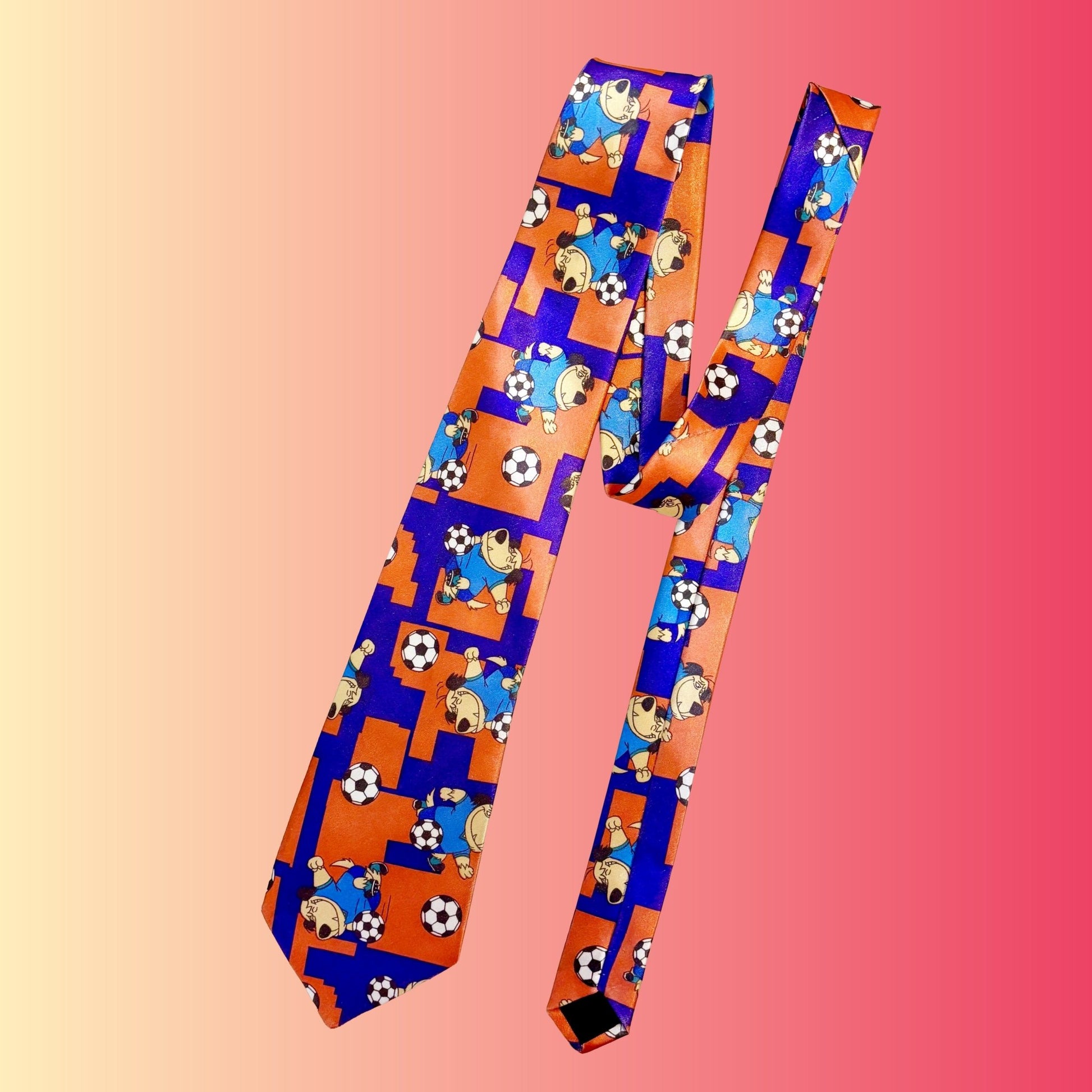 Wacky Races: Muttley Football Silk Tie (Sega Amusement Prize, 1994) - PopCultGang