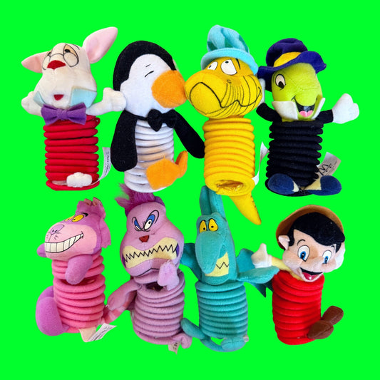 Walt Disney Spring Toy Plushes: Alice In Wonderland, Hercules, Mary Poppins, Pinocchio, Robin Hood (McDonalds, 2003) - PopCultGang