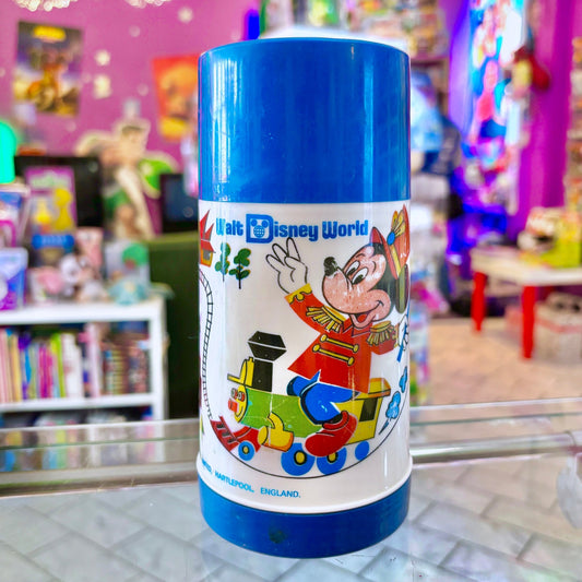 Walt Disney World: Blue Plastic Thermos (80s) - PopCultGang