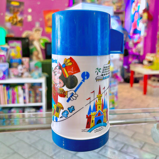 Walt Disney World: Blue Plastic Thermos (80s) - PopCultGang
