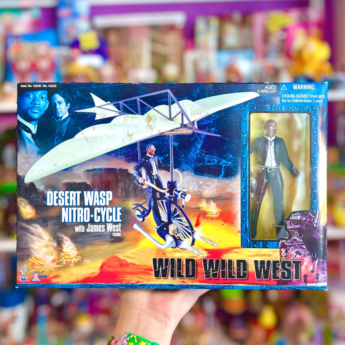 Wild Wild West: Desert Wasp Nitro-Cycle with James West Figure (NIB, X-toys, 1999) - PopCultGang