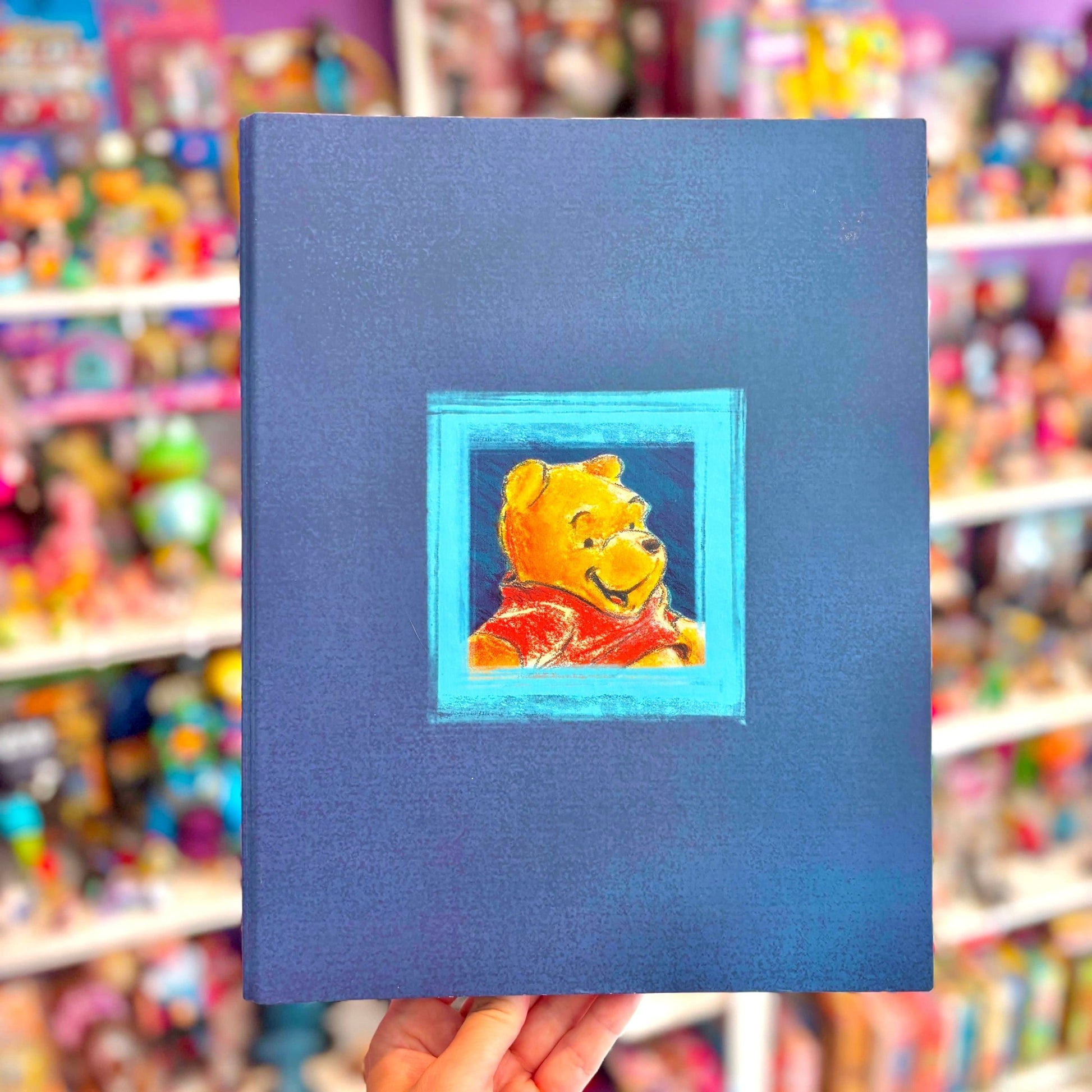 Winnie The Pooh: Blue Sketch Ring-Binder (Disney, Euromic, 90s) - PopCultGang