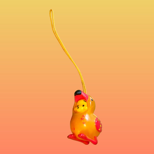 Winnie The Pooh: Peek-A-Pooh Flamingo - Phone Charm Dangler Gachapon (Disney, 2000s) - PopCultGang