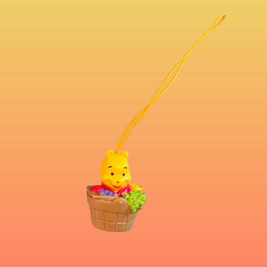Winnie The Pooh: Peek-A-Pooh Fruit Basket - Phone Charm Dangler Gachapon (Disney, 2000s) - PopCultGang