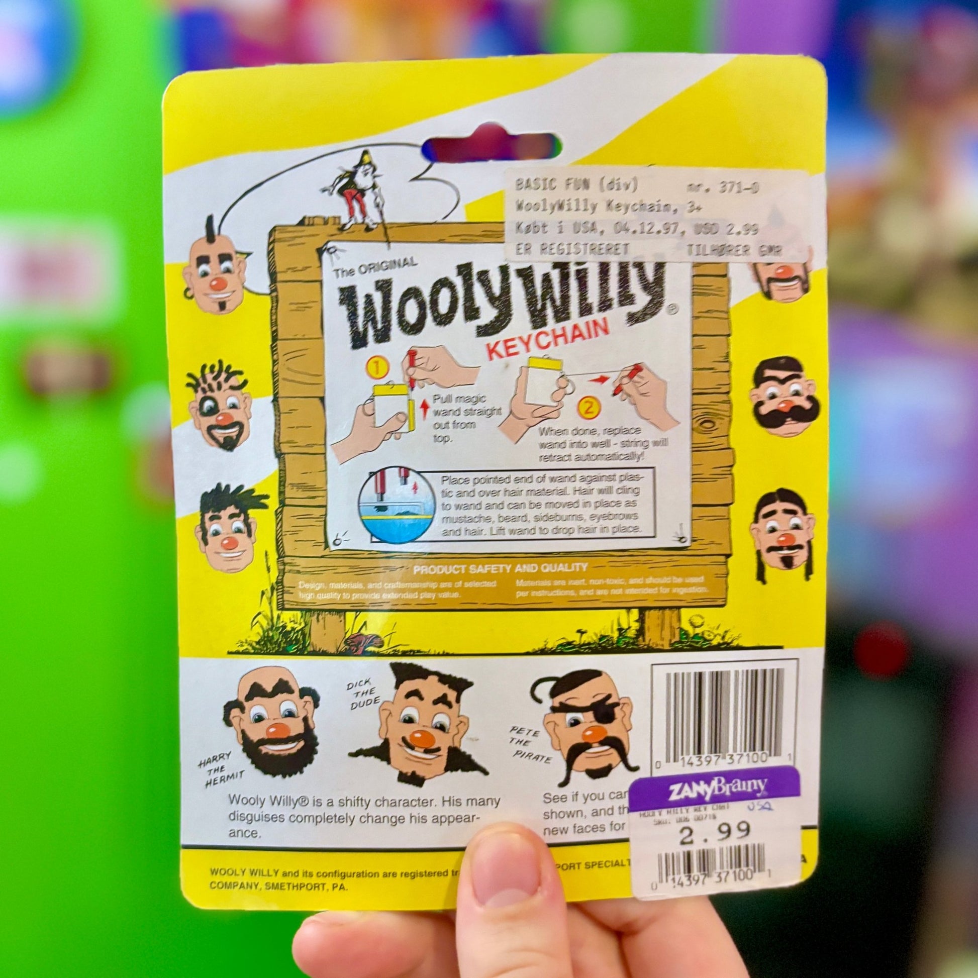 Wooly Willy Keychain (MOC, 90s) - PopCultGang