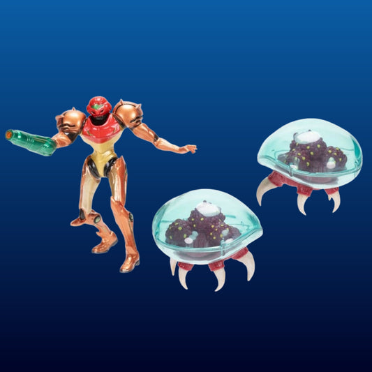 World of Nintendo: Metroid Mini Figure 3-Pack - Samus Bounty Hunter 6 cm - PopCultGang
