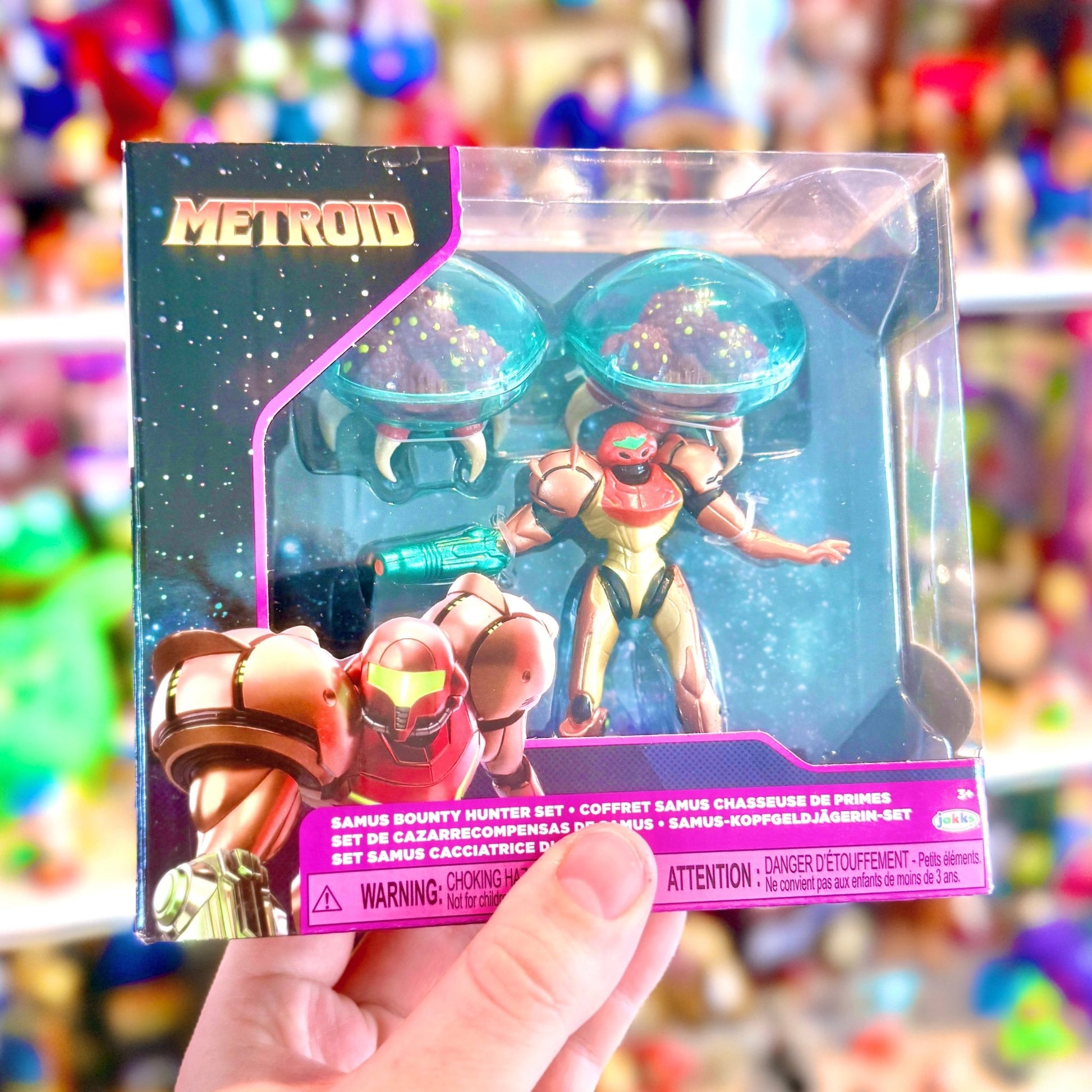 World of Nintendo: Metroid Mini Figure 3-Pack - Samus Bounty Hunter 6 cm - PopCultGang