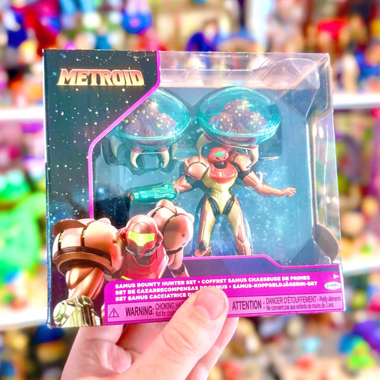 World of Nintendo: Metroid Mini Figure 3-Pack - Samus Bounty Hunter 6 cm - PopCultGang