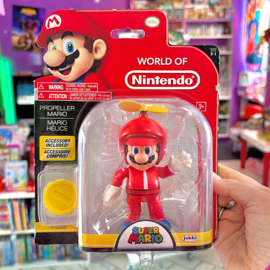 World of Nintendo: Propeller Mario 4" Action Figure Collection (Jakks, 2018) - PopCultGang