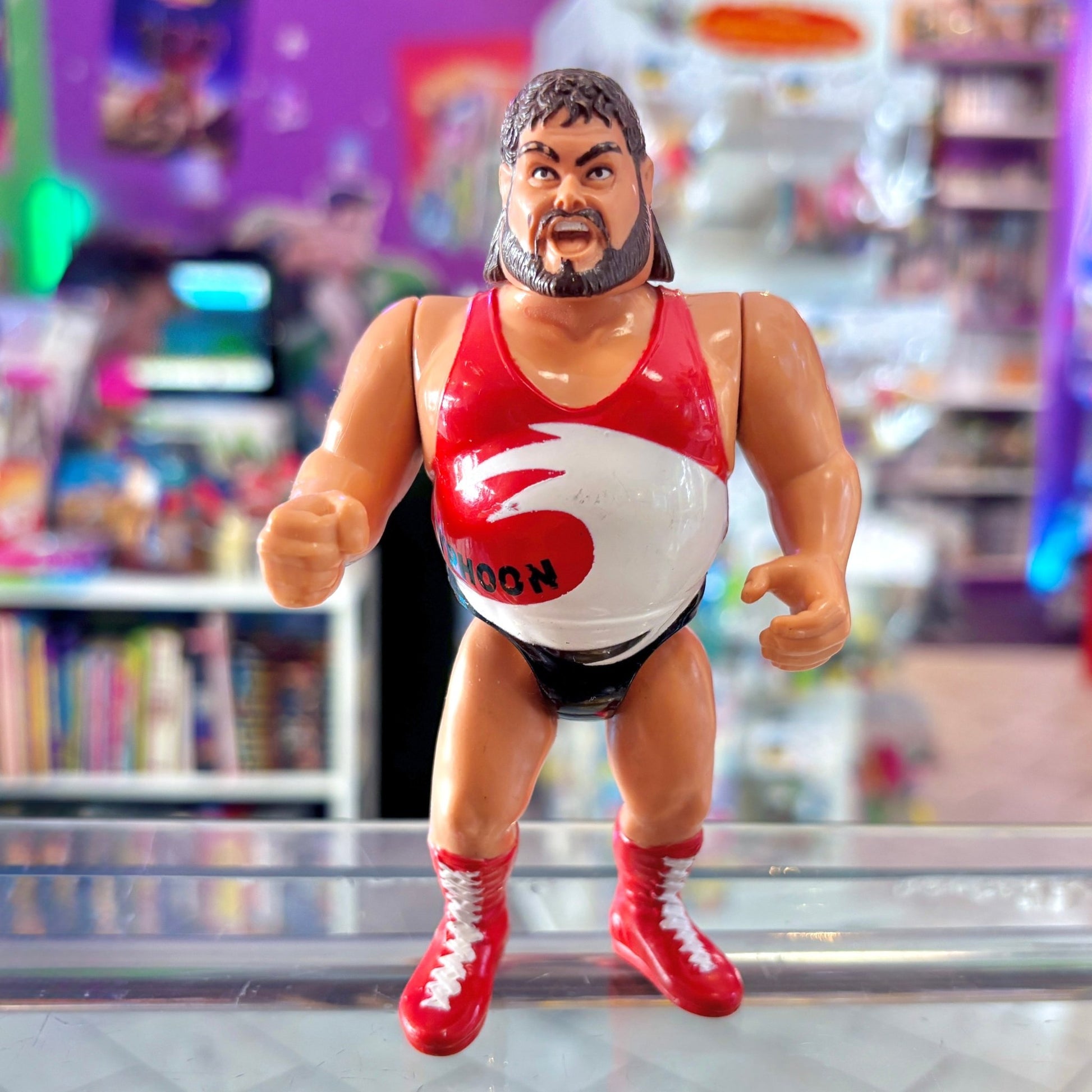 WWF Series 3: Typhoon Action Figure (Hasbro, 1992) (Kopi) - PopCultGang