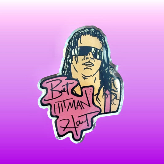 WWF / WWE: Wrestling - Bret "Hitman" Hart Enamel Pin (1993) - PopCultGang