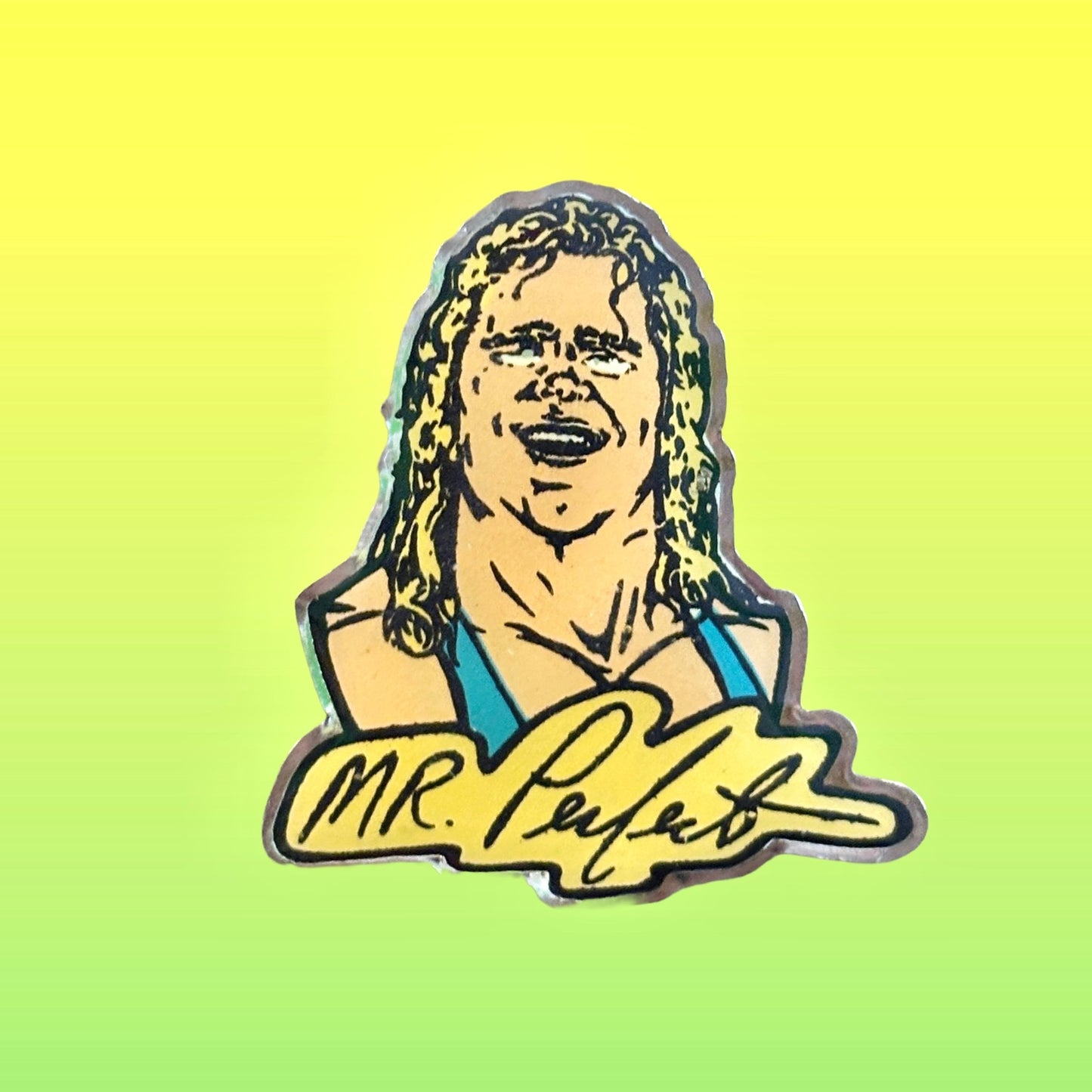 WWF / WWE: Wrestling - Mr. Perfect Enamel Pin (1993) - PopCultGang