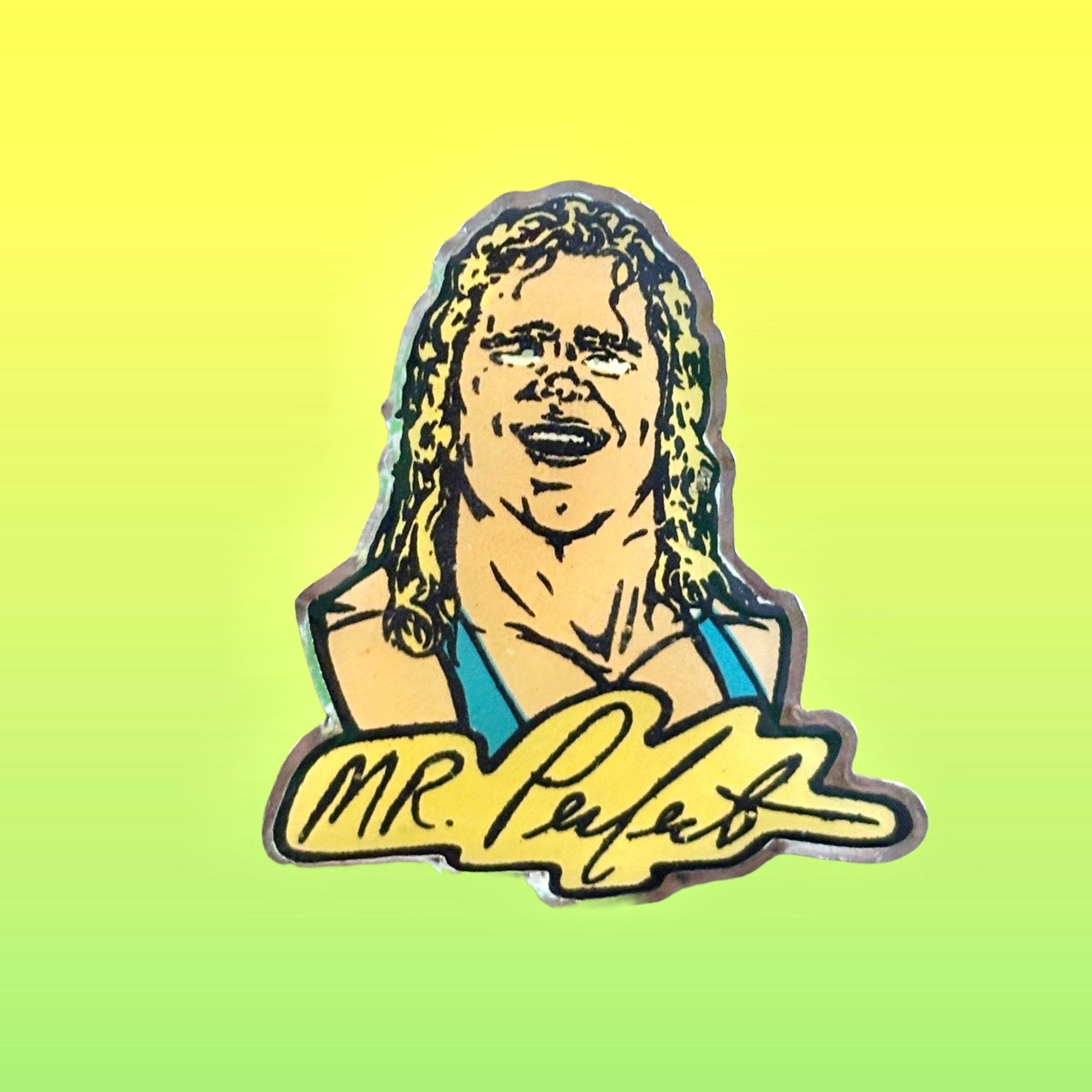 WWF / WWE: Wrestling - Mr. Perfect Enamel Pin (1993) - PopCultGang