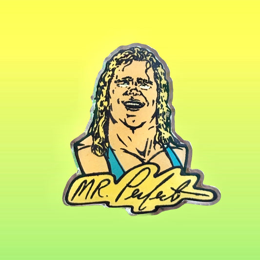 WWF / WWE: Wrestling - Mr. Perfect Enamel Pin (1993) - PopCultGang