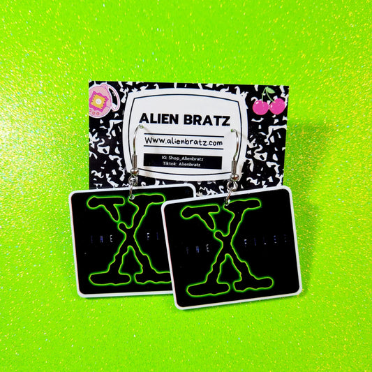 X - Files Logo Earrings - PopCultGang