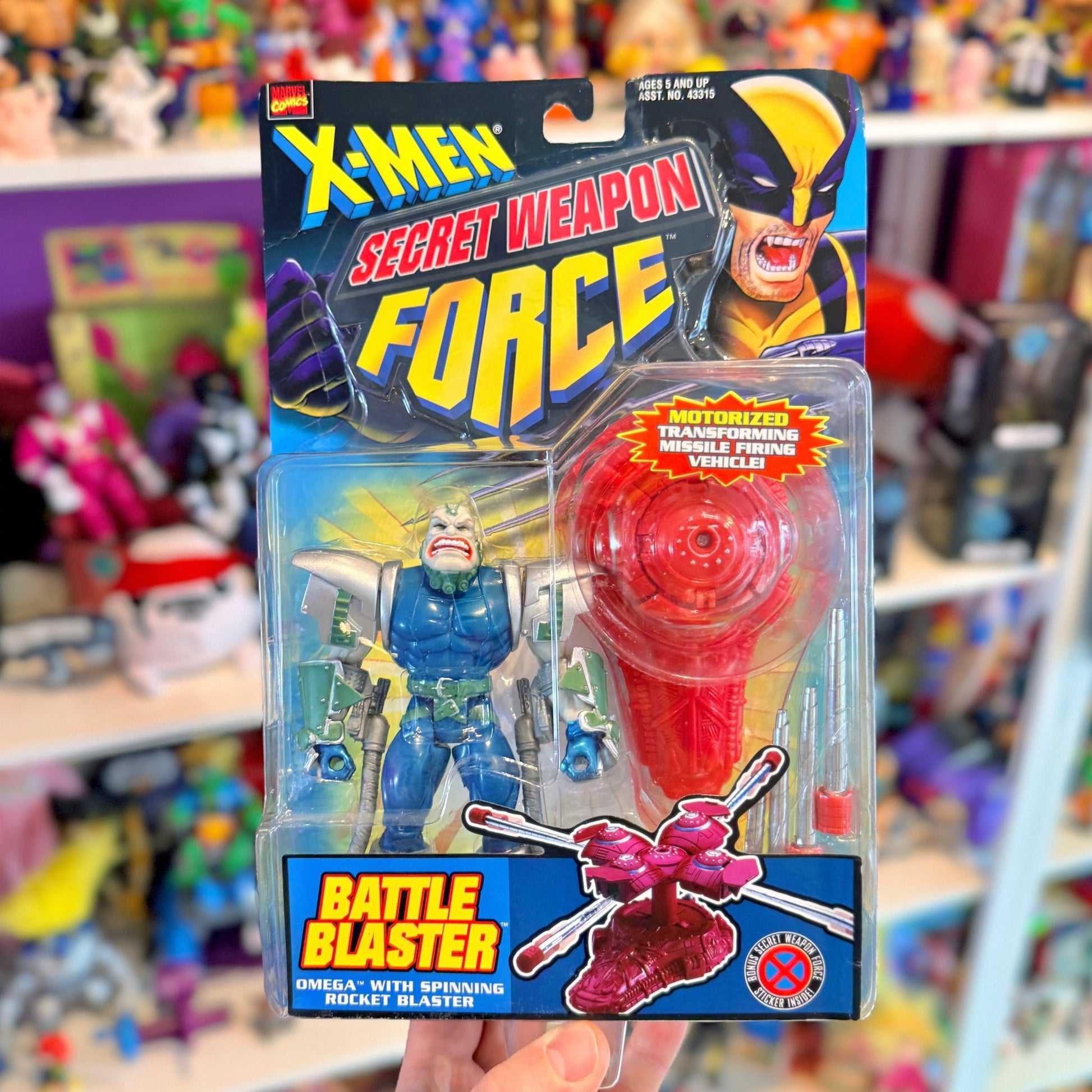 X - Men: Secret Weapon Force - Omega Battle Blaster Action Figure (MOC, Marvel, Toy Biz, 1997) - PopCultGang