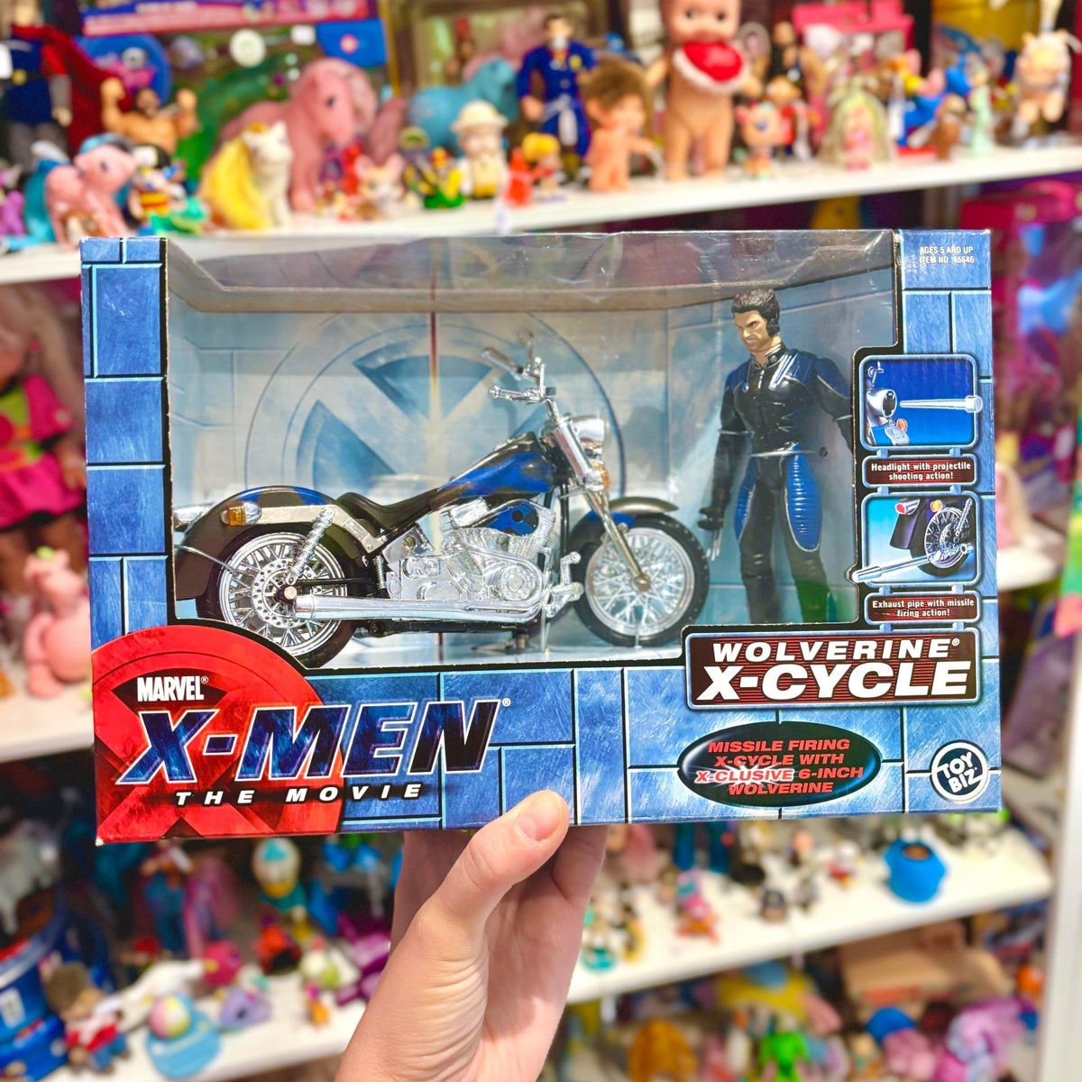 X-Men: The Movie - Wolverine Titan X-Cycle with X-clusive Wolverine Action Figure (MOC, Marvel, Toy Biz, 2000) - PopCultGang