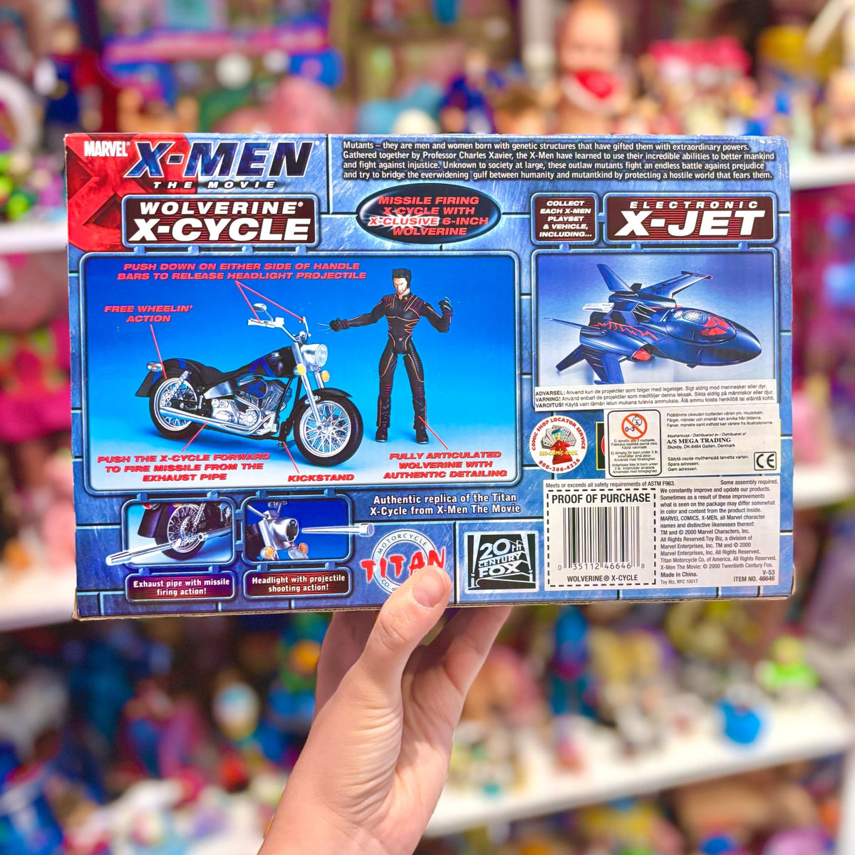 X-Men: The Movie - Wolverine Titan X-Cycle with X-clusive Wolverine Action Figure (MOC, Marvel, Toy Biz, 2000) - PopCultGang