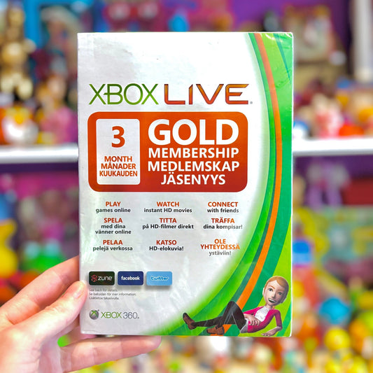Xbox Live 3 Months Gold Membership - Physical Sealed Card (Xbox 360) - PopCultGang