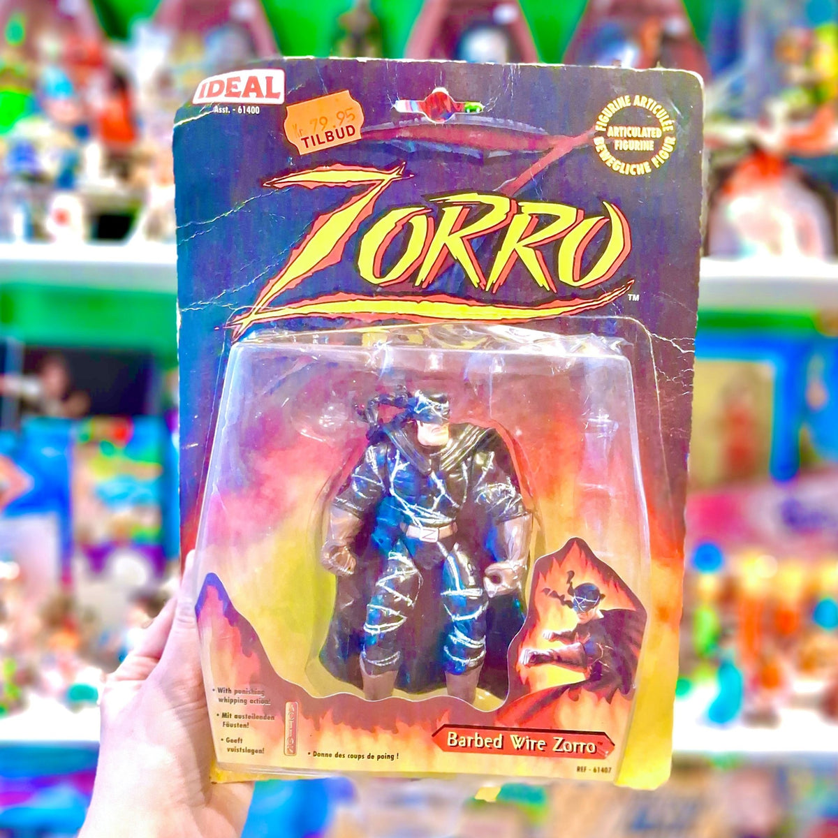 Zorro: Barbed Wire Zorro Action Figure (Ideal, Playmates Toys 1997) - PopCultGang